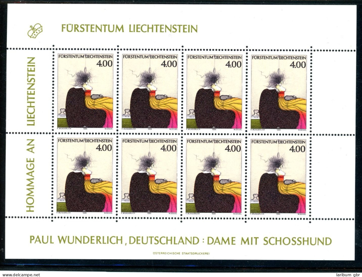 Liechtenstein Kleinbogen 1123 Postfrisch Kunst #JJ660 - Sonstige & Ohne Zuordnung