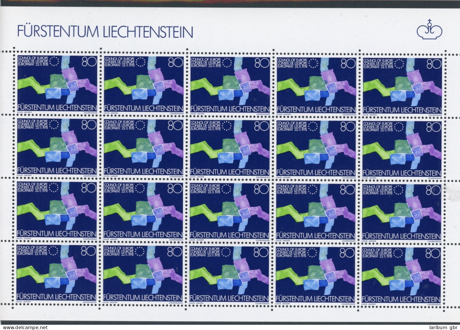 Liechtenstein Kleinbogen 729 Postfrisch Europarat #JM560 - Sonstige & Ohne Zuordnung