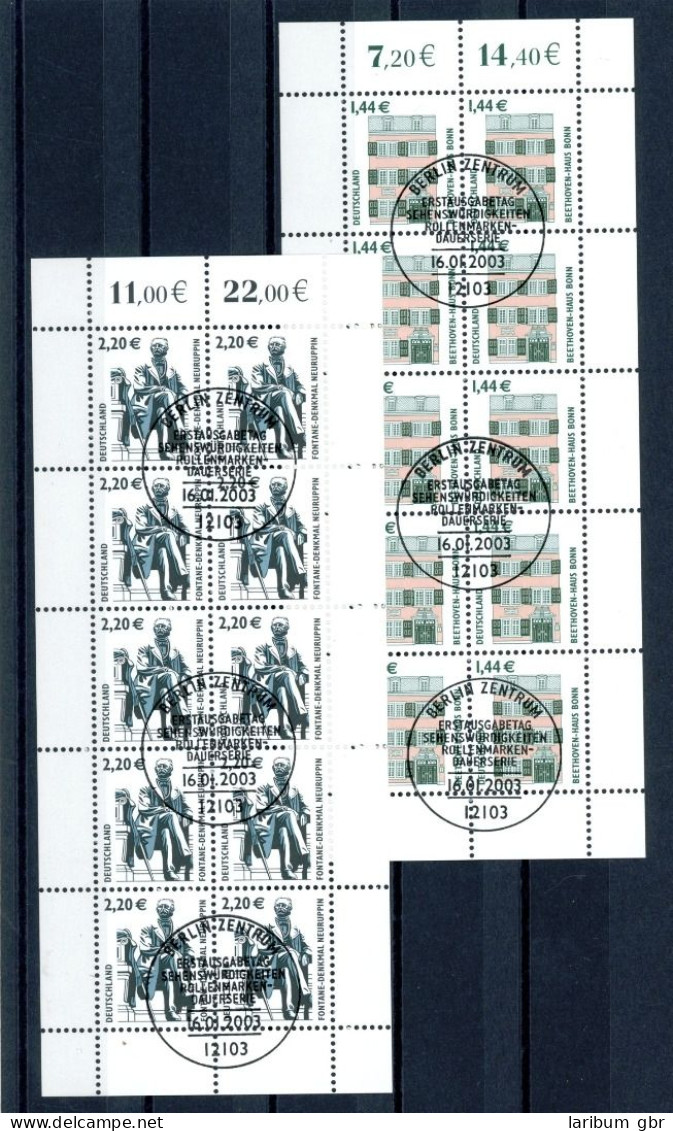 Bund Zehnerbögen 2306-2307 Gestempelt Berlin #IM323 - Rollo De Sellos