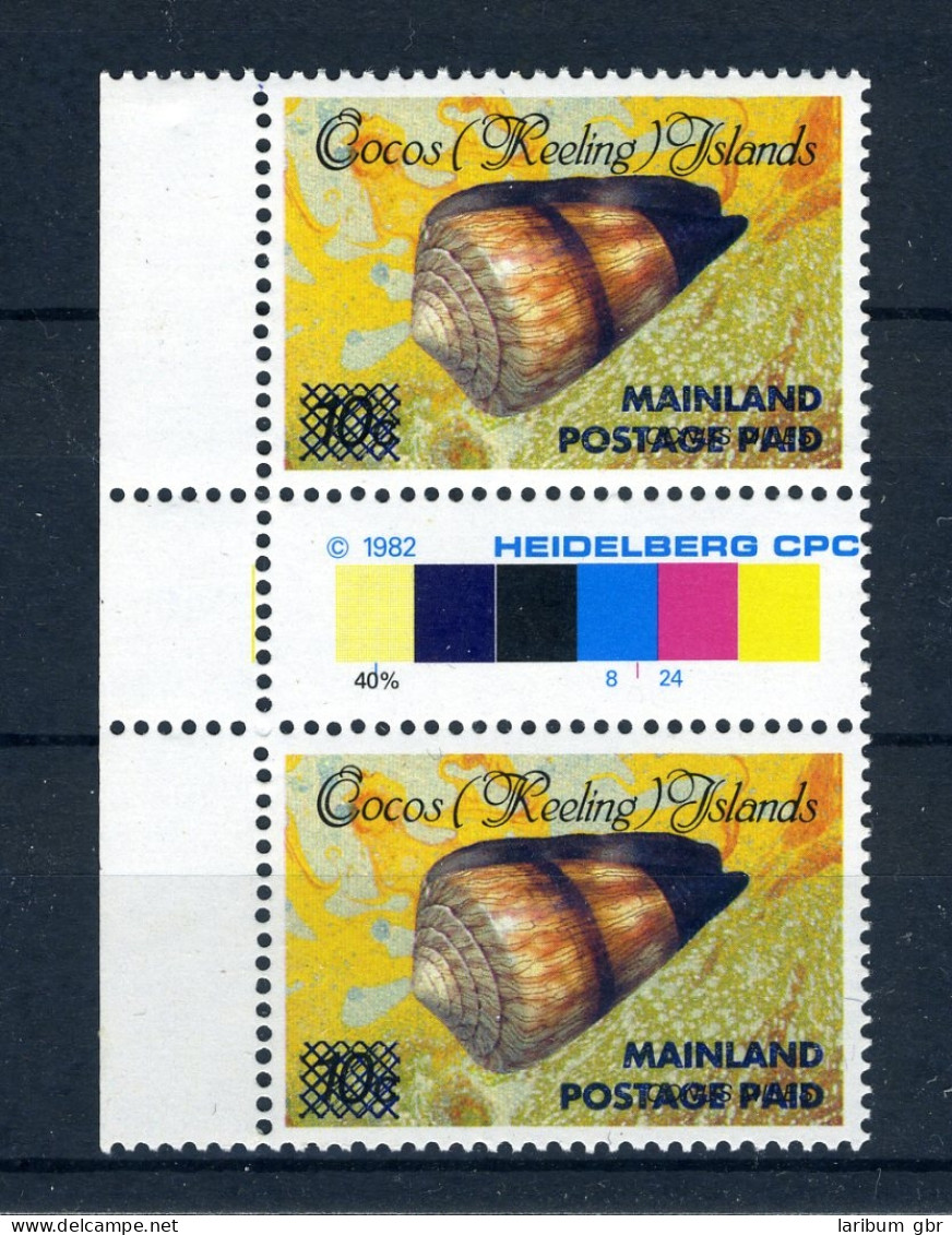 Kokosinseln 240 II ZS Postfrisch Muscheln #JK361 - America (Other)