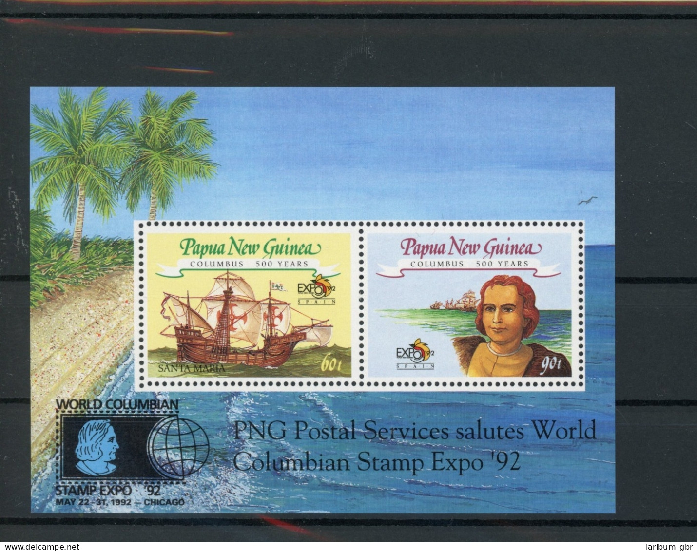 Papua Neuguinea Kleinbogen 653-54 Postfrisch Kolumbus #JK517 - Papua New Guinea