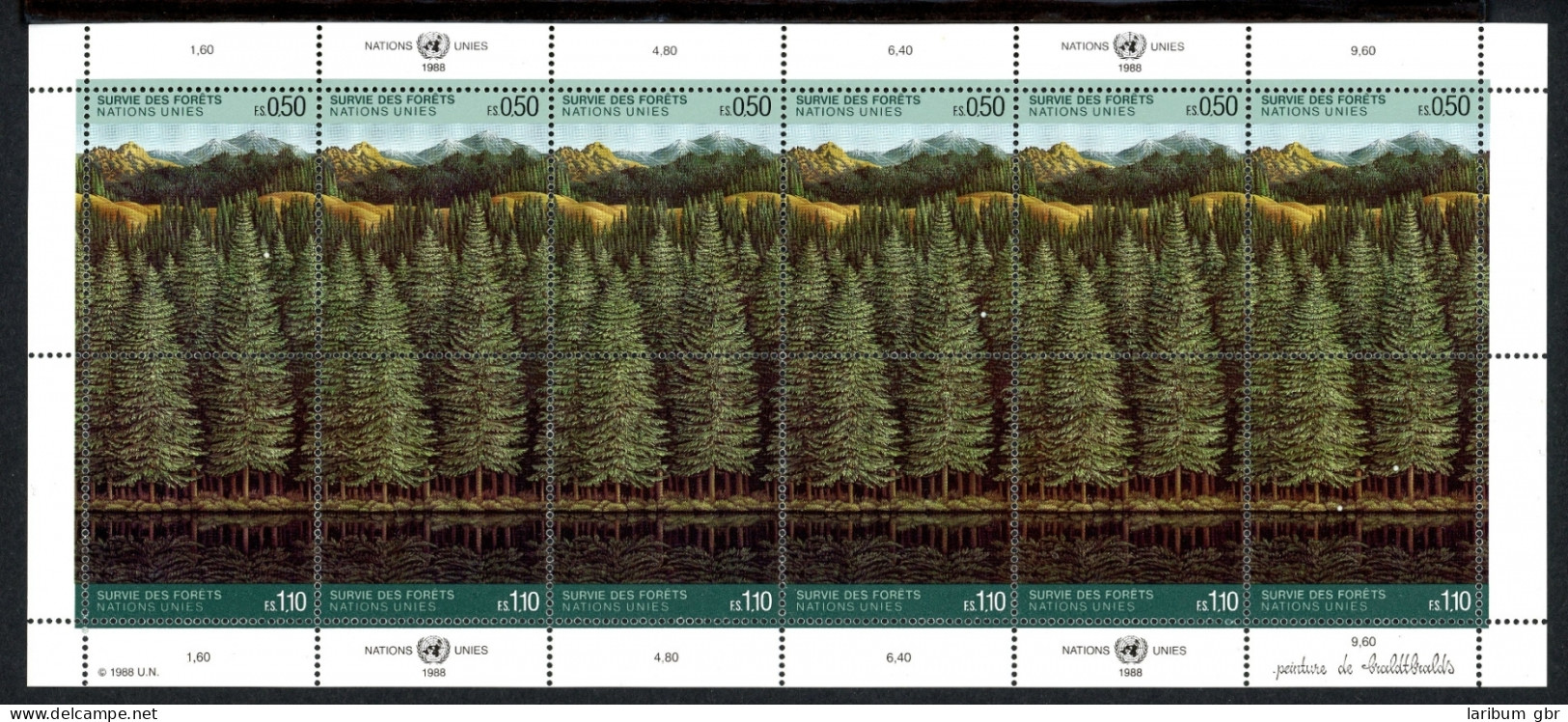 UNO Genf ZD-Bogen 165-166 Postfrisch Naturschutz #IV345 - Autres & Non Classés