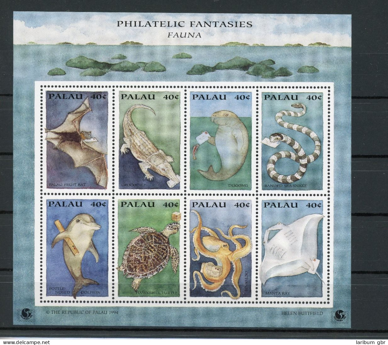 Palau Kleinbogen 753-60 Postfrisch Fische #IN049 - Palau