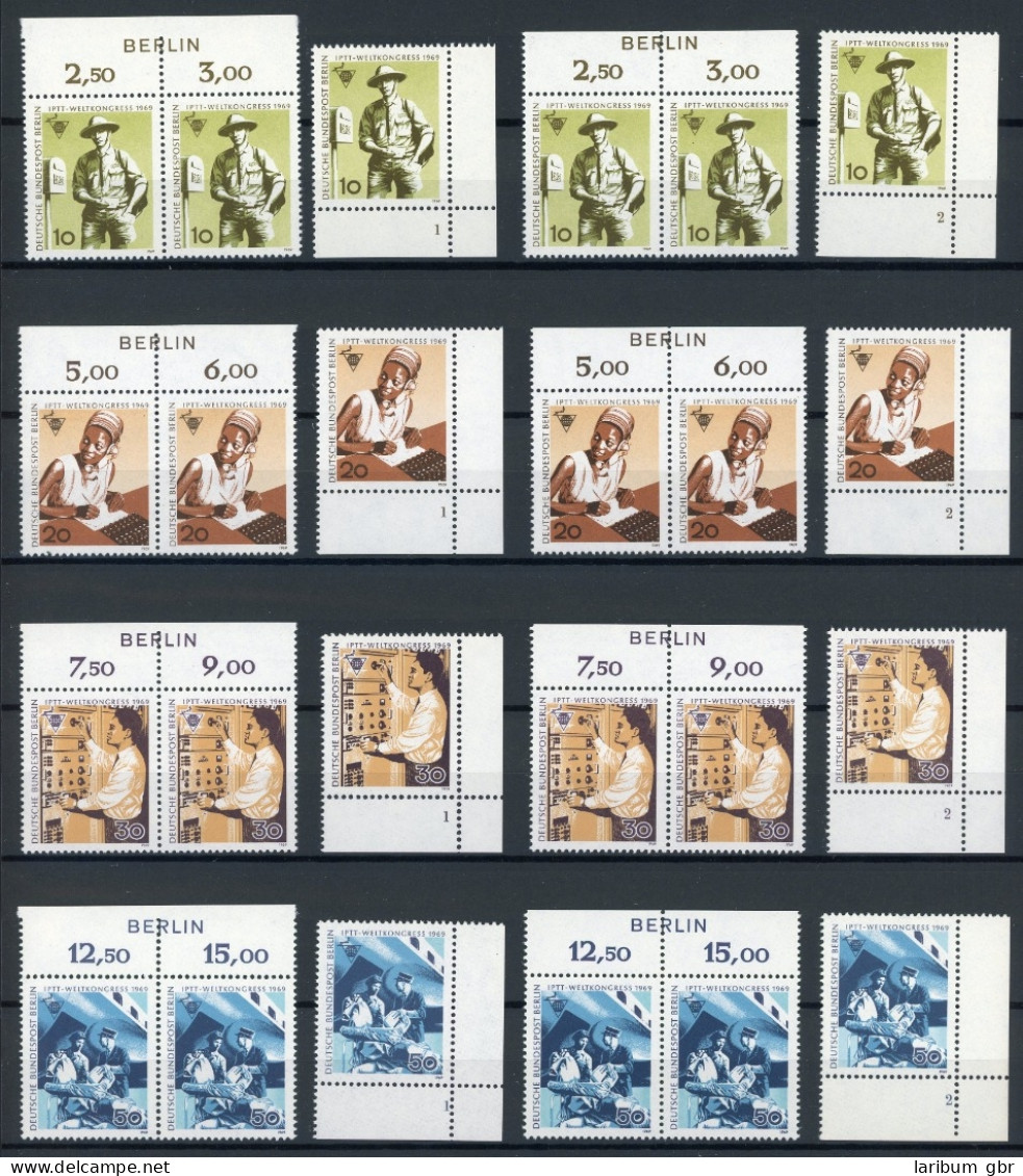 Berlin 342-345 Postfrisch Formnummern 1+2, Zudruck Berlin #IV064 - Unused Stamps
