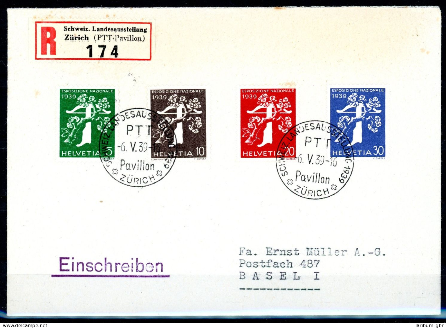 Schweiz FDC 352-355 Postfrisch Leicht Verfärbter Umschlag #IX663 - Autres & Non Classés