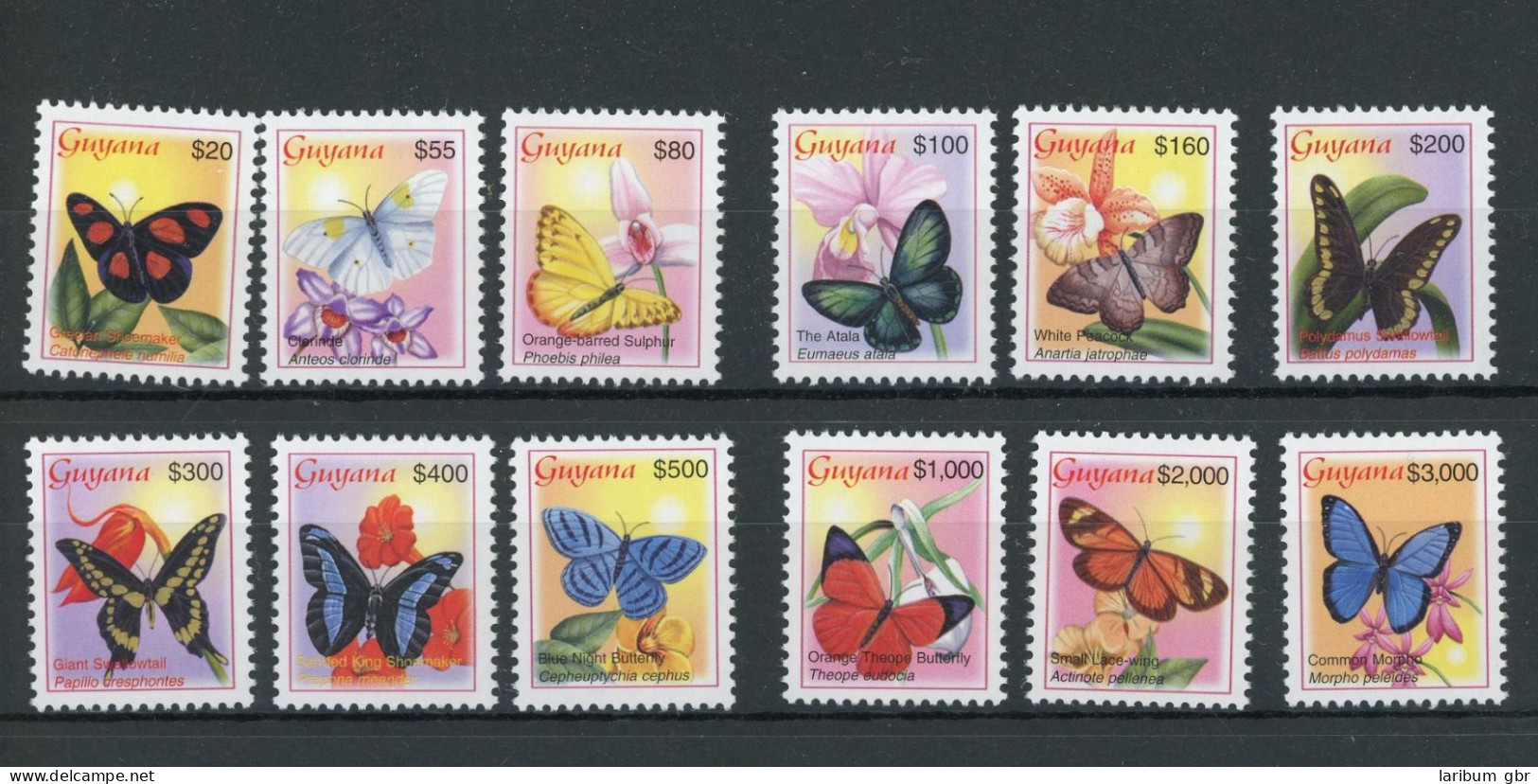 Guyana 7578-89 Postfrisch Schmetterling #JT788 - Guyane (1966-...)