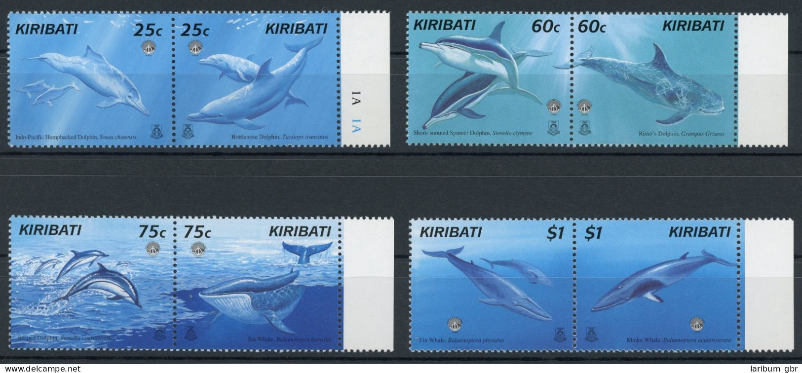 Kiribati 4 Paare 781-88 Postfrisch Delfine/ Wale #HK814 - Kiribati (1979-...)