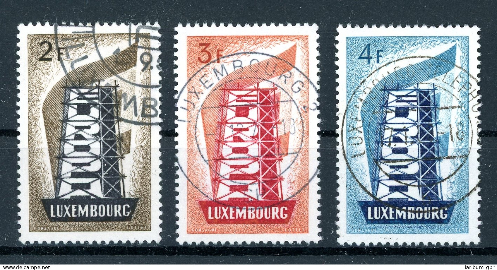 Luxemburg 555-557 Gestempelt CEPT 1956 #JM279 - Autres & Non Classés