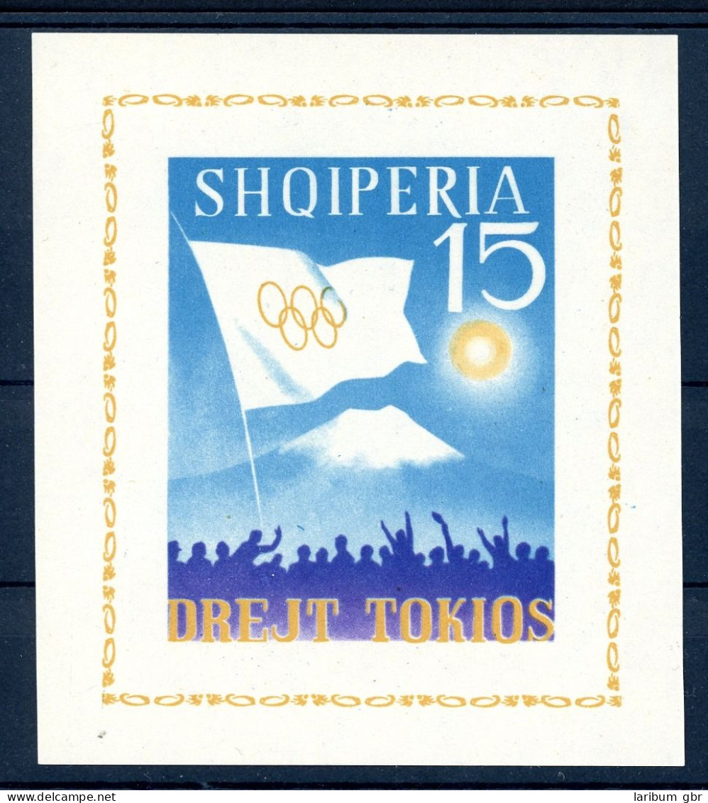 Albanien Block 23 Postfrisch Olympia 1964 Tokio #HB385 - Albania