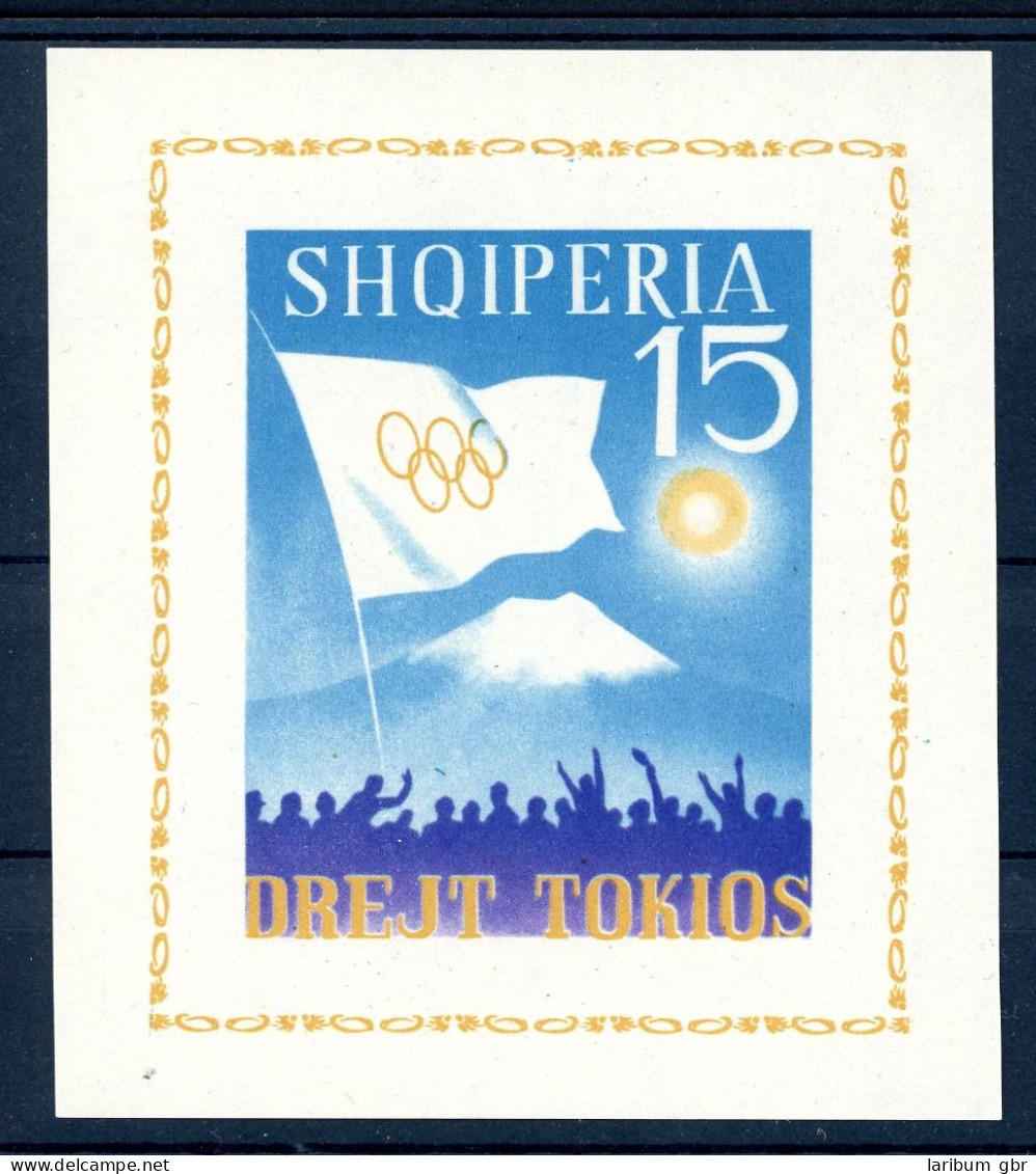 Albanien Block 23 Postfrisch Olympia 1964 Tokio #HB385 - Albanien