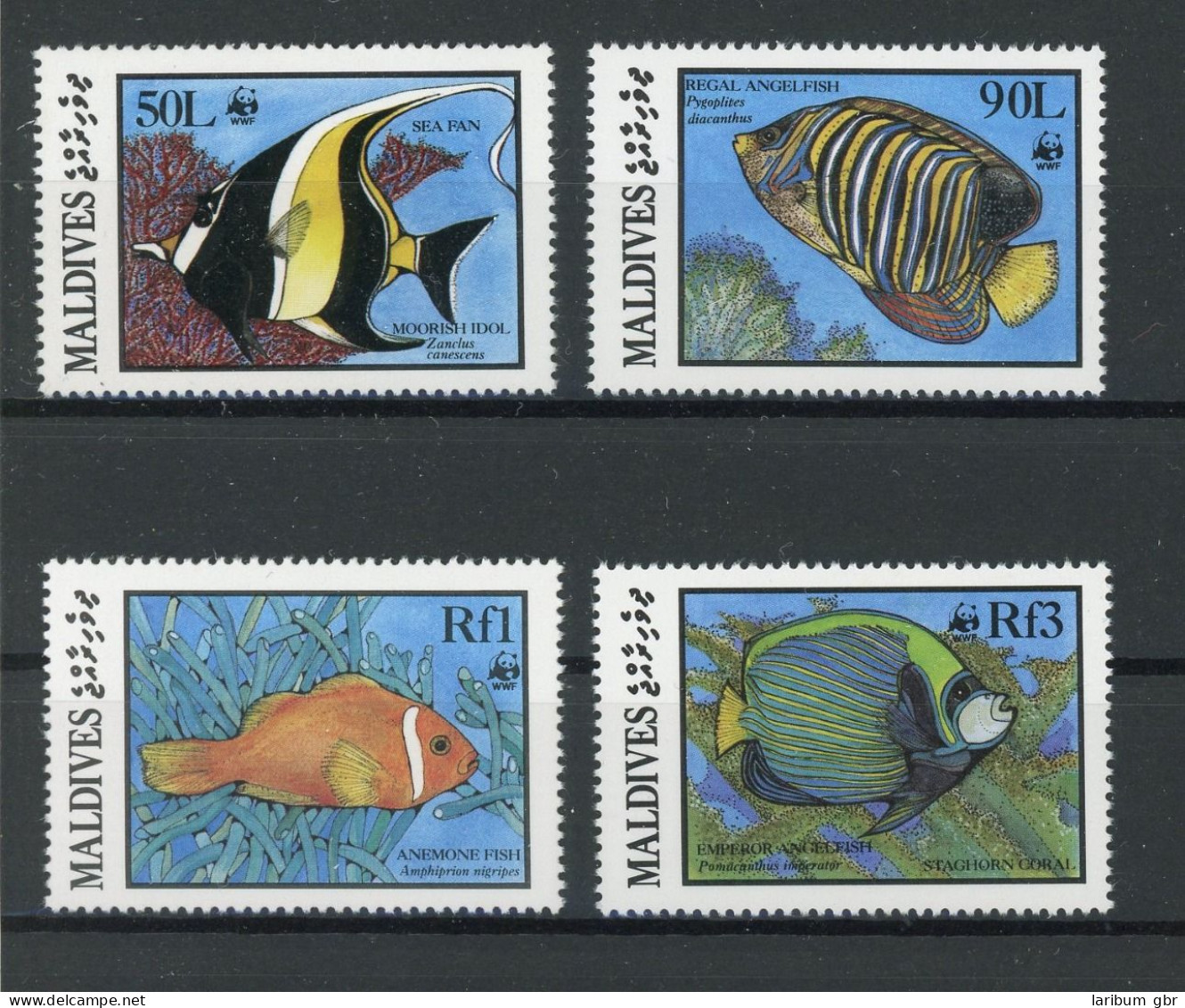 Malediven 1198-1201 Postfrisch Fische #IJ381 - Maldives (1965-...)