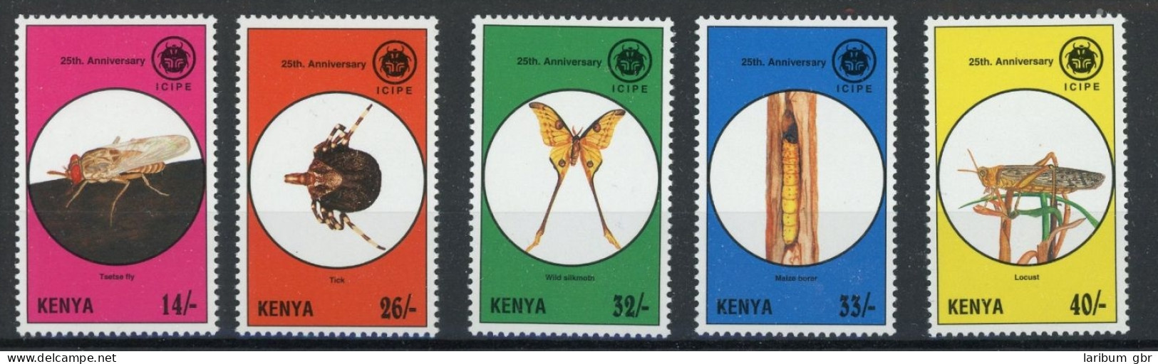Kenia 626-30 Postfrisch Insekten #JT835 - Kenya (1963-...)