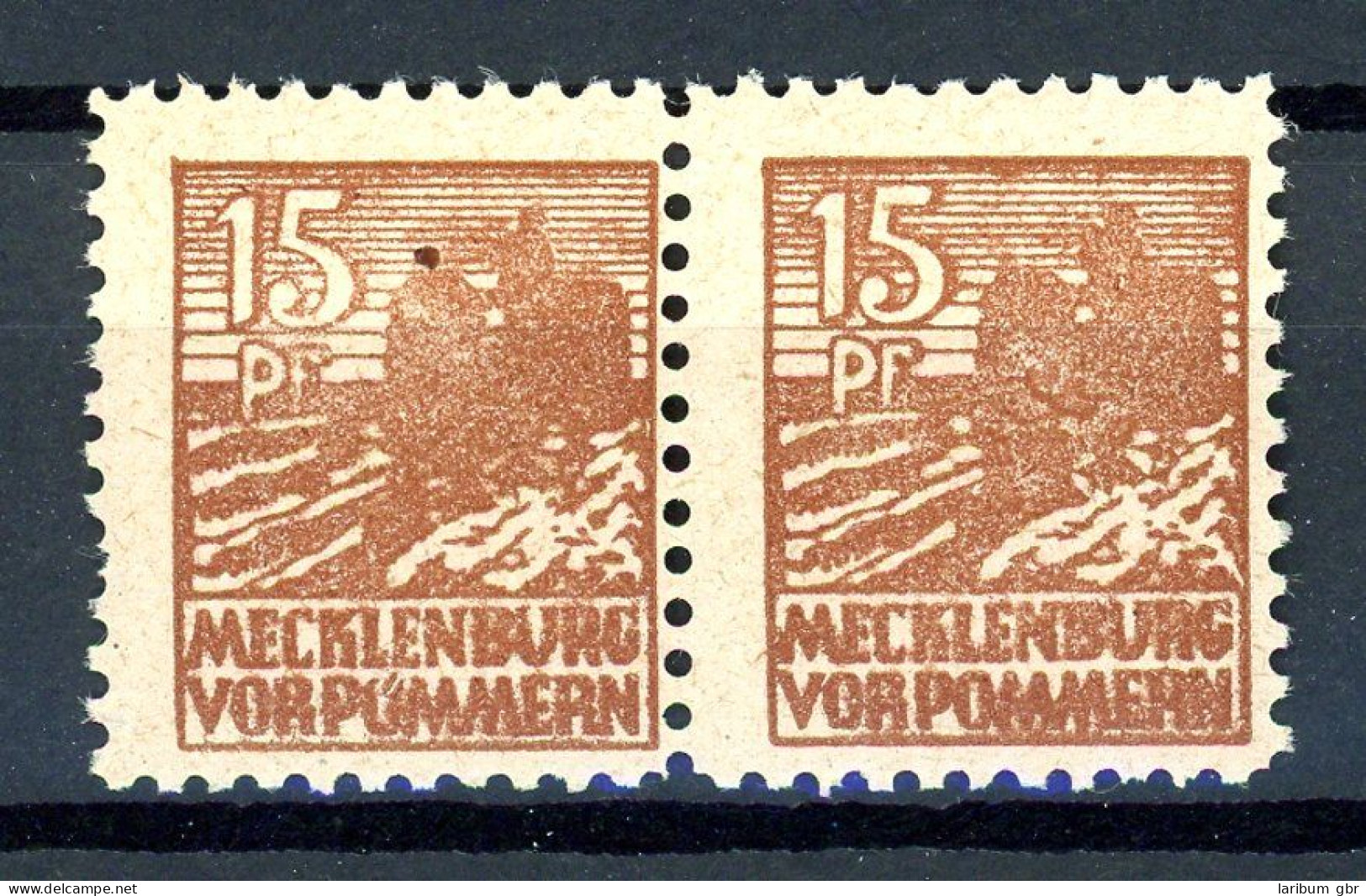 SBZ Mecklenburg-Vorpommern 37 Z A PLF IV Postfrisch Gepr. Kramp #IX681 - Other & Unclassified