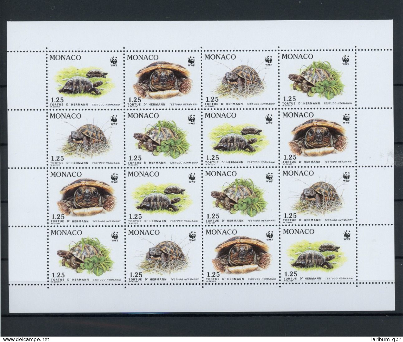 Monaco ZD Bogen 2046-2049 Postfrisch Schildkröte #IN134 - Other & Unclassified