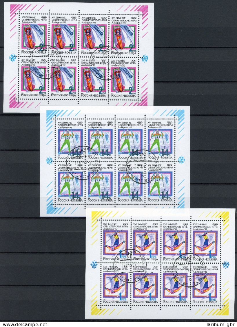 Russland Kleinbogensatz 220-222 Olympiade 1992 Ersttagssonderstempel #IT760 - Autres & Non Classés