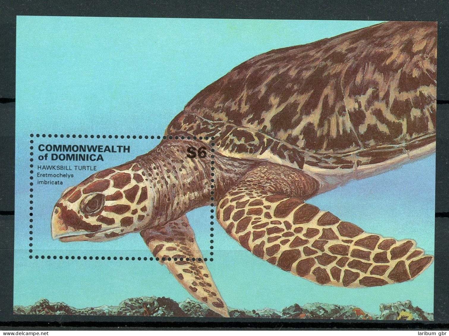 Dominica Block 233 Postfrisch Schildkröte #HE851 - Dominica (1978-...)