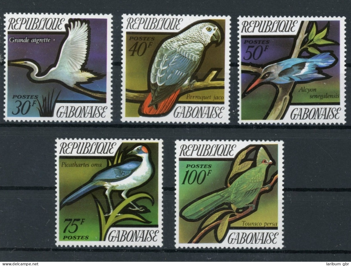 Gabun 448-452 Postfrisch Vögel #JL241 - Gabun (1960-...)