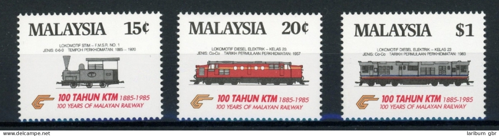 Malaysia 304-306 Postfrisch Eisenbahn #IX057 - Trains