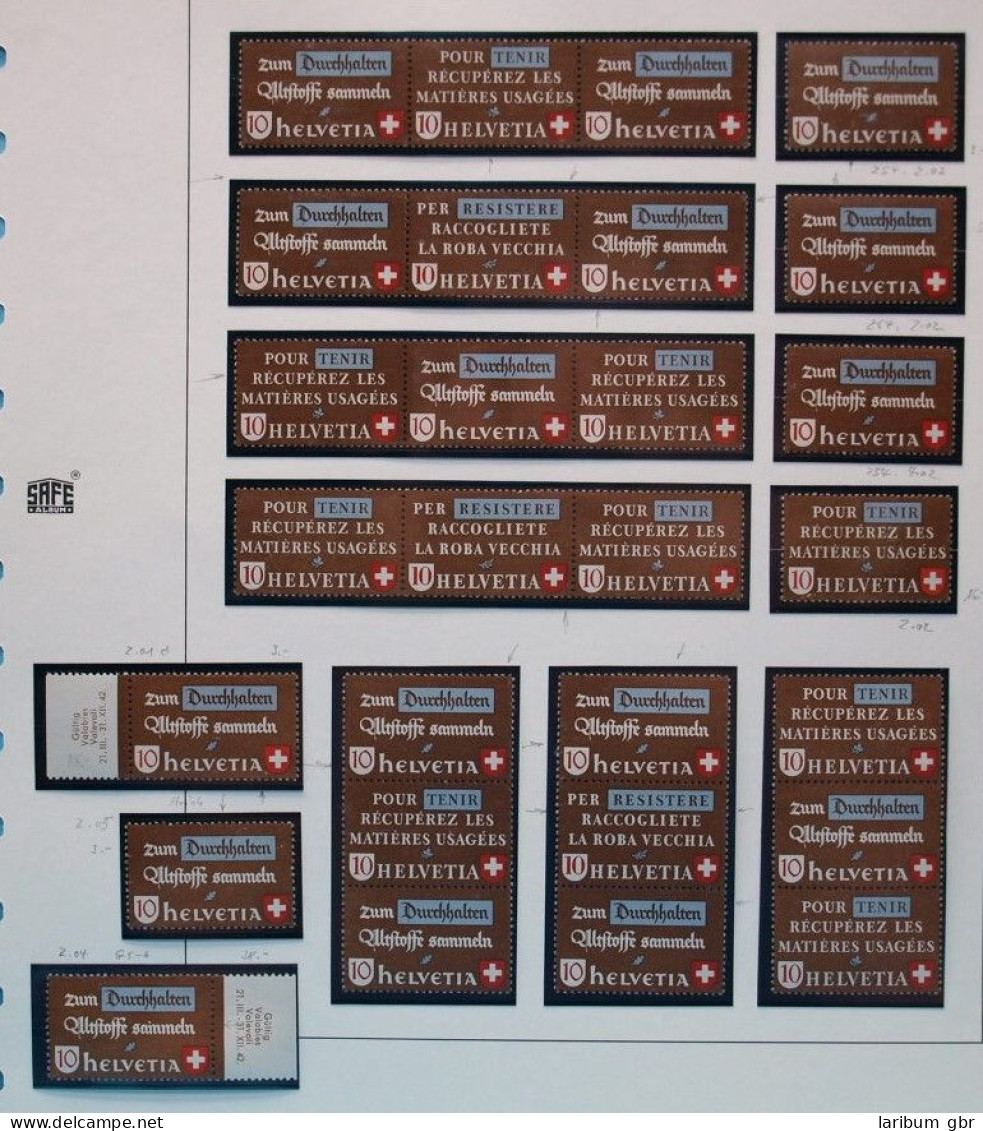 Schweiz Zusammendrucke WZd 1-14 + SZd 1-11 Postfrisch #KE591 - Autres & Non Classés