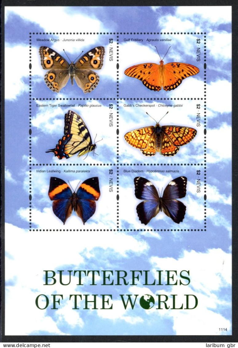 Nevis KB Mit 2561-2566 Postfrisch Schmetterling #HE993 - Anguilla (1968-...)