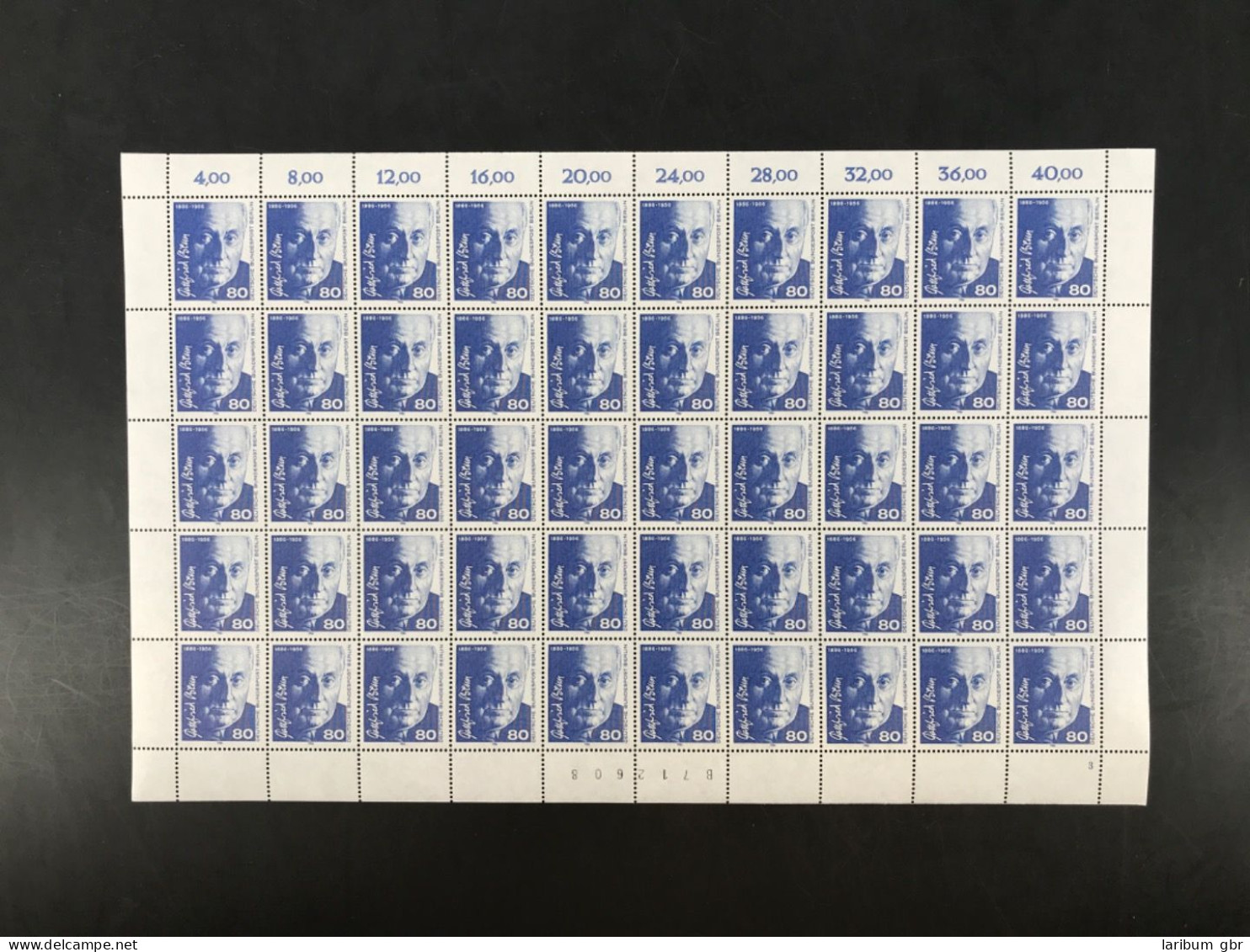 Berlin 50er Bogen 760 Postfrisch Formnummer/ FN 3 BZ #KE573 - Autres & Non Classés