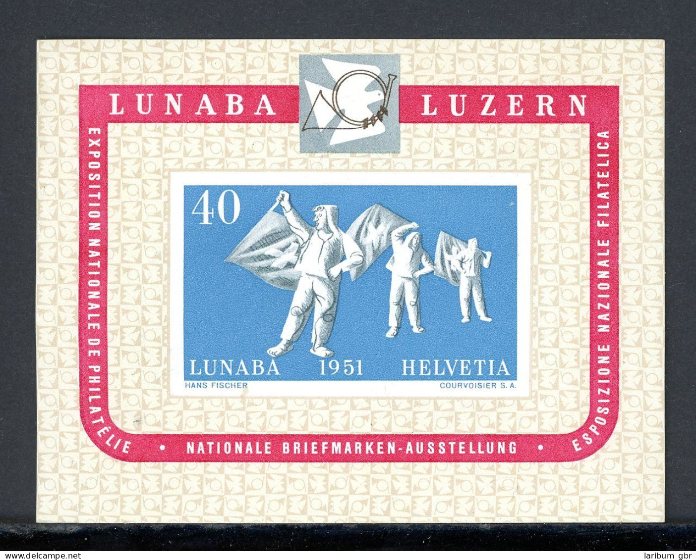 Schweiz Block 14 Postfrisch LUNABA 1951 #JP025 - Autres & Non Classés