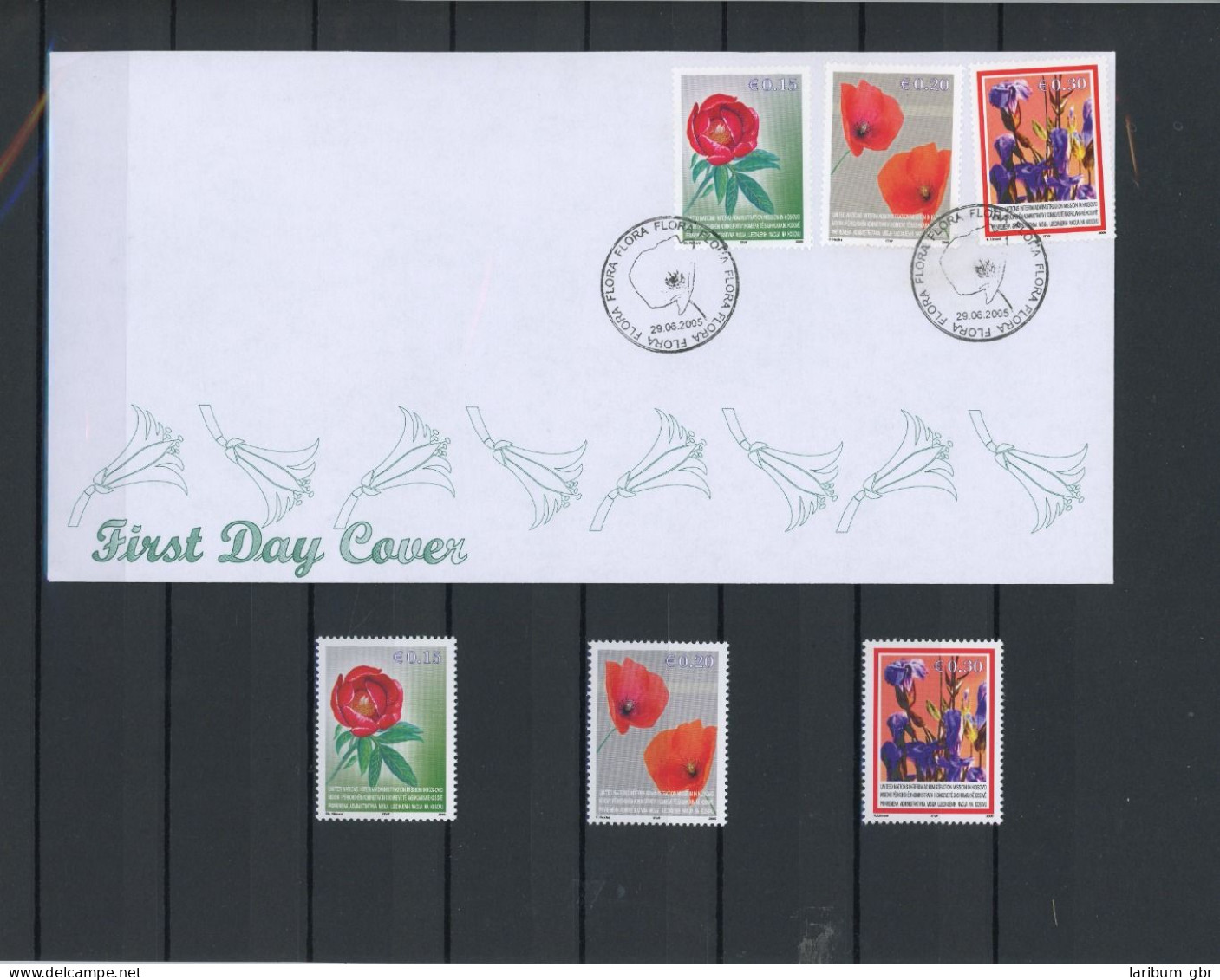 Kosovo 28-30 Blumen Ersttagesbrief/FDC #JE637 - Other & Unclassified