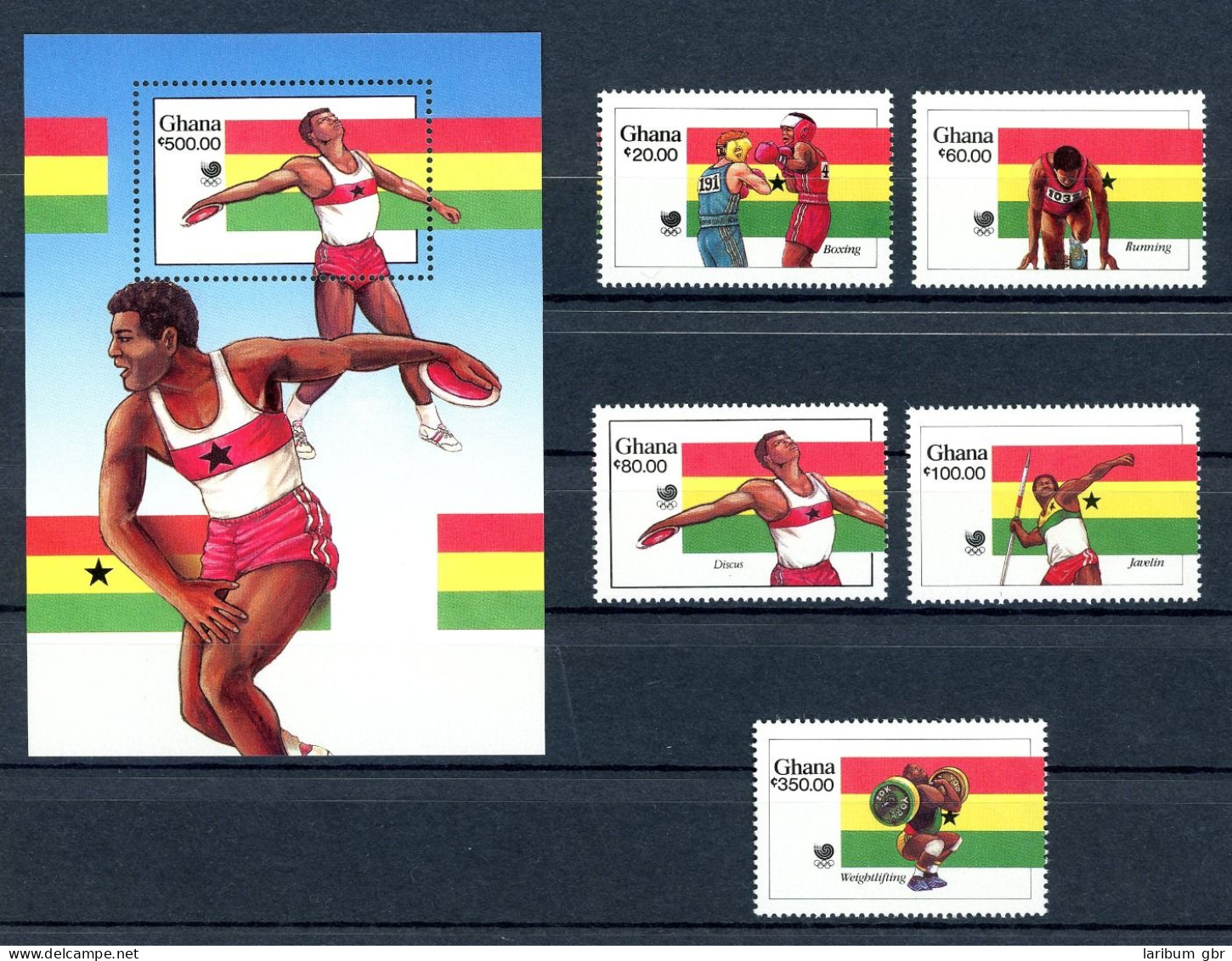 Ghana 1205-1209 + Bl 131 Postfrisch Olympiade Seoul 1988 #HE593 - Ghana (1957-...)