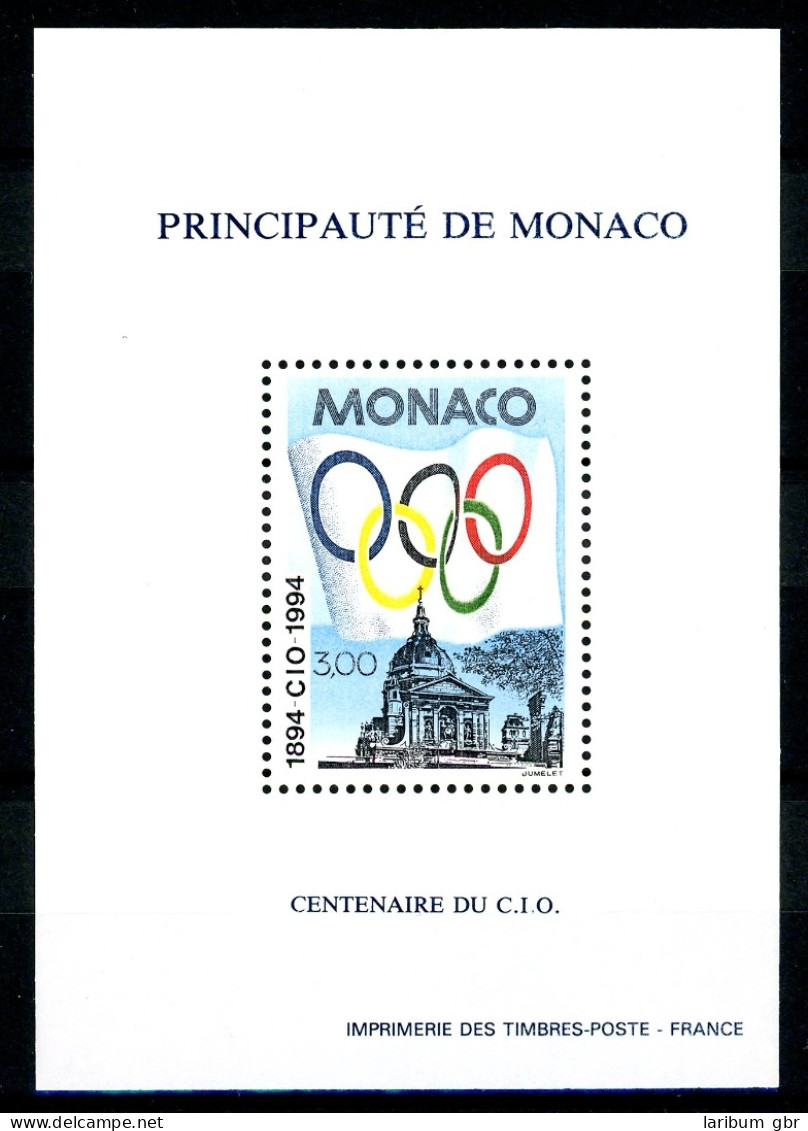 Monaco 2180 Postfrisch Ministerblock/ Sonderdruck #IV180 - Other & Unclassified