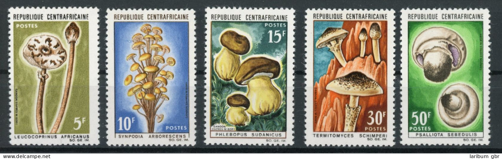 Zentralafr. Republik 132-136 Postfrisch Pilze #HE795 - Zentralafrik. Republik