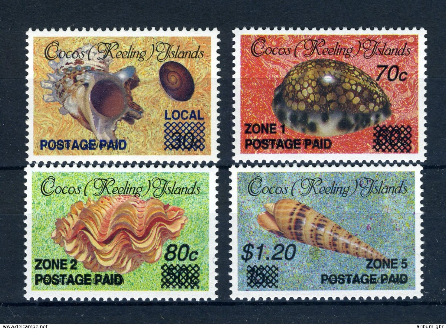 Kokosinseln 241-244 Postfrisch Muscheln #JK362 - America (Other)