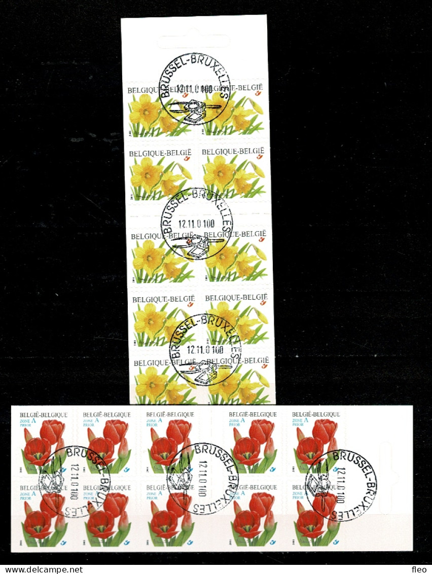 2001 B39 & B40 (3046/3047)   Postfris Met 1édag Stempel : HEEL MOOI ! MNH Avec Cachet 1er Jour "   BLOEMEN / FLEURS " - 1997-… Permanent Validity [B]