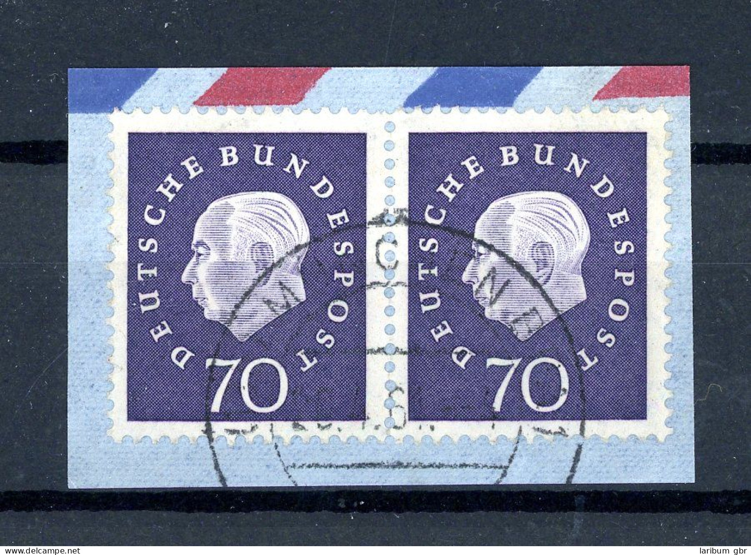 Bund Waag. Paar 306 Geprüft Schlegel Briefstück #HC498 - Rolstempels