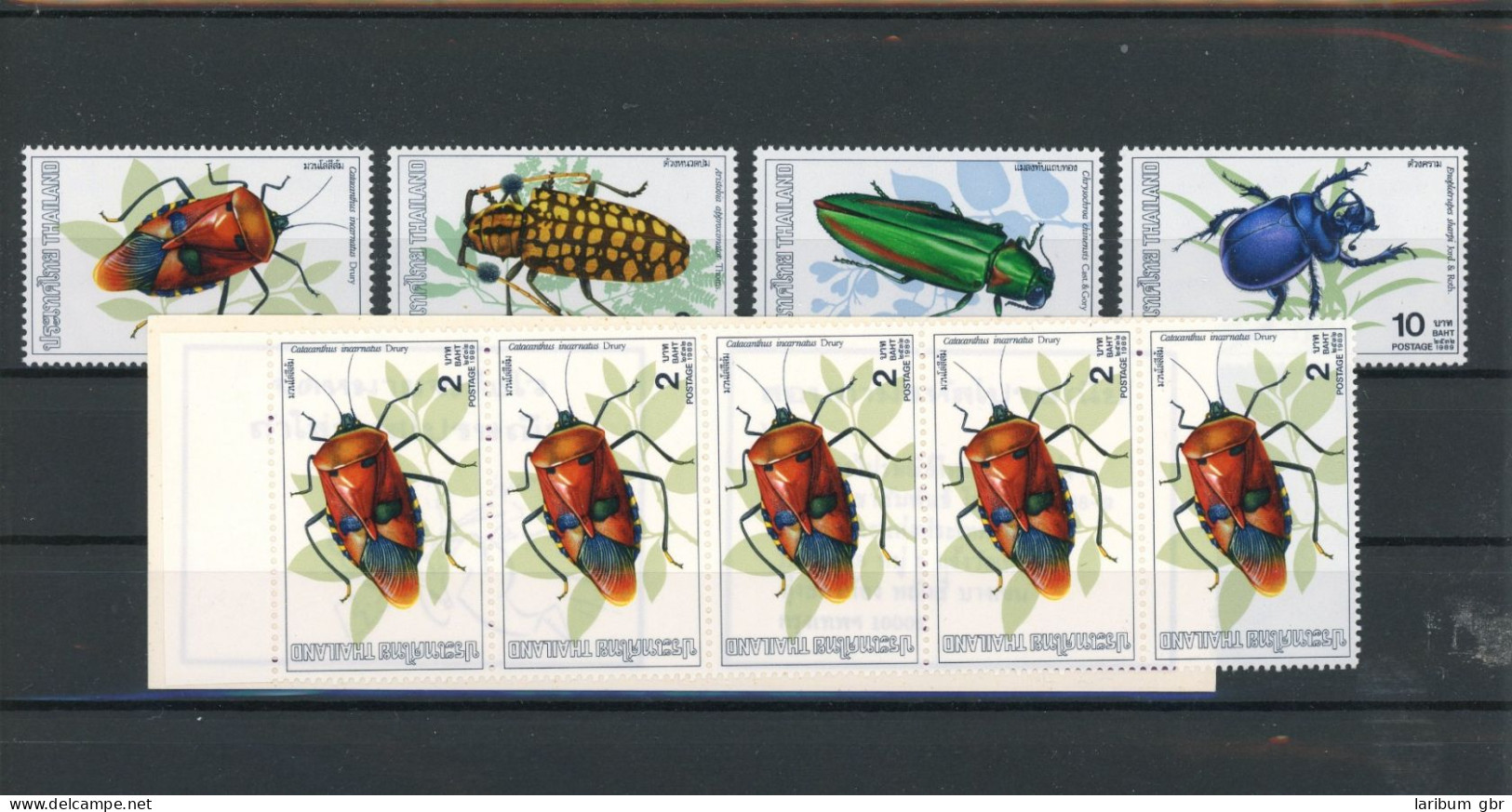 Thailand 1342-1345, M-Heft 1342 Postfrisch Käfer #JT758 - Thailand