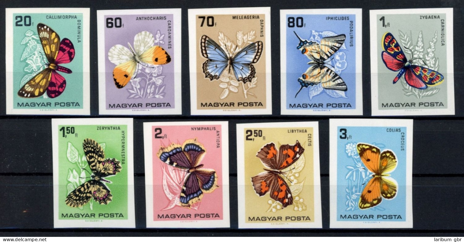 Ungarn 2201-2209 B Postfrisch Schmetterling #JT877 - Andere & Zonder Classificatie