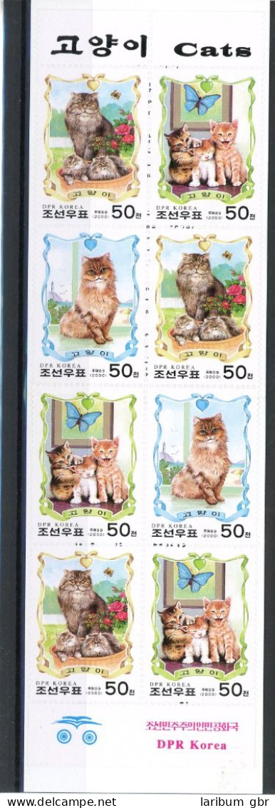 Korea Nord M-Heft 4266-4268 Postfrisch Katze #JU236 - Corée (...-1945)