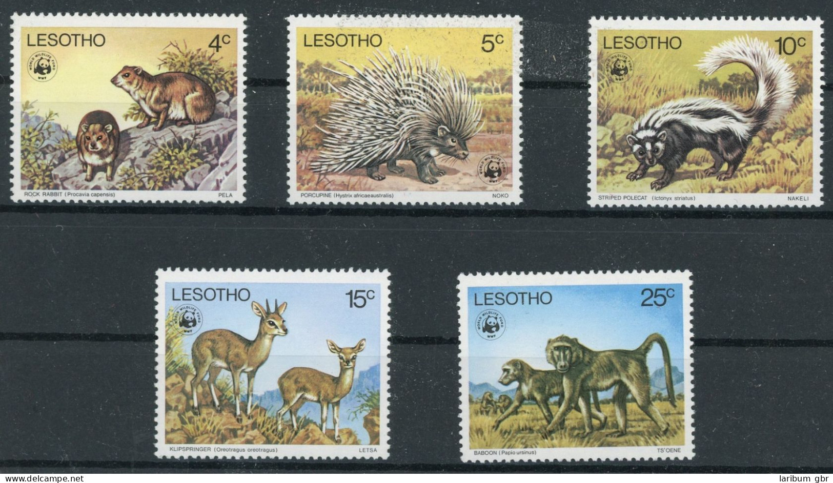 Lesotho 228-232 Postfrisch Tiere #HB101 - Lesotho (1966-...)