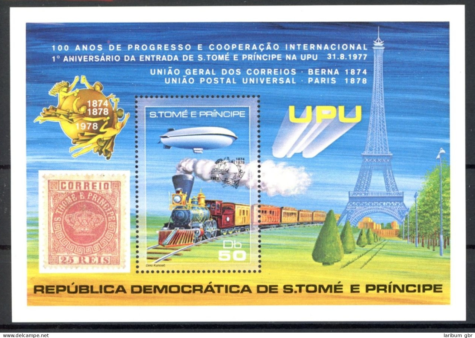 Sao Tome E Principe Block 17 Postfrisch Zeppelin #GO631 - Sao Tome And Principe