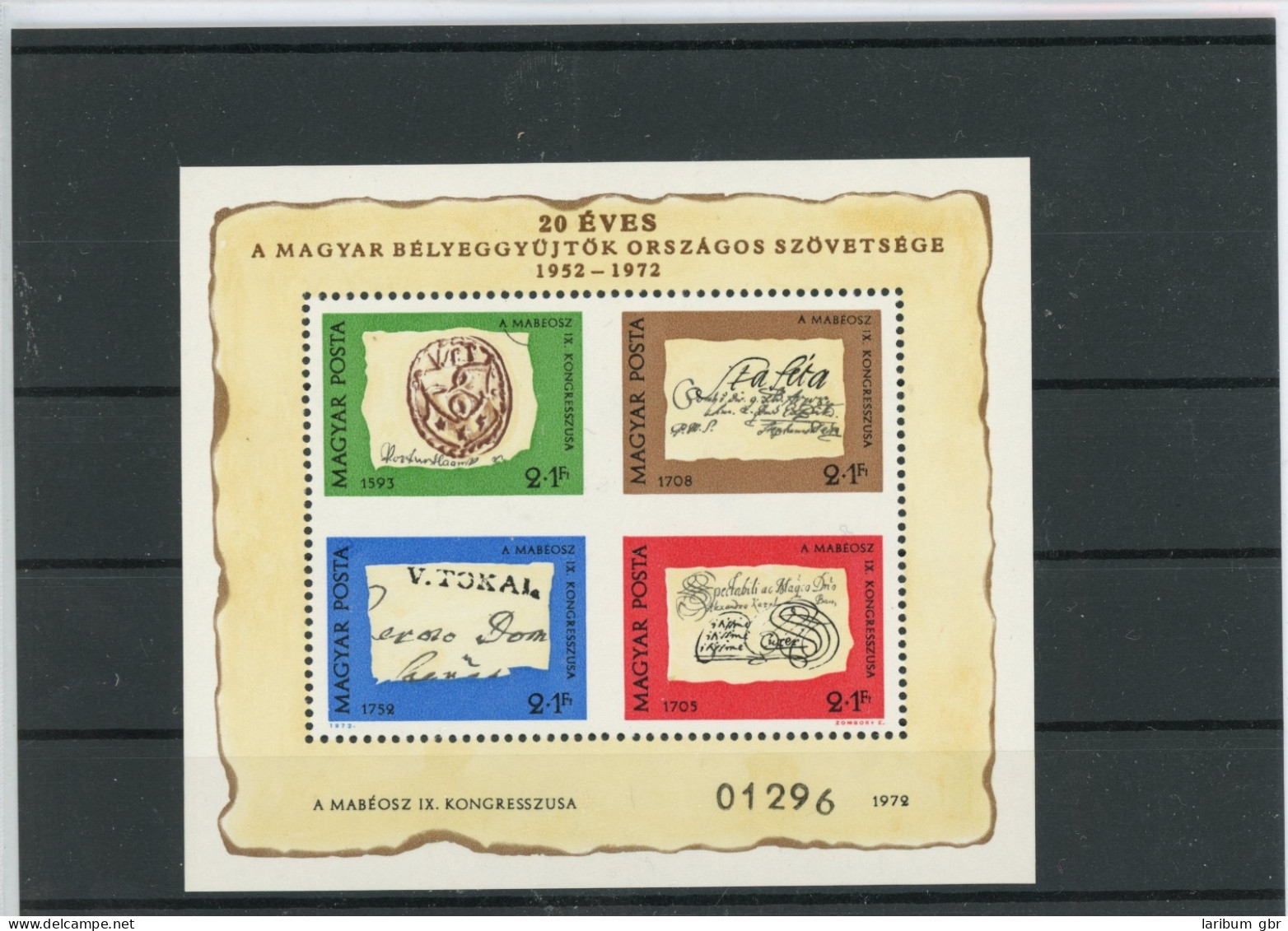 Ungarn Block 88 I Postfrisch Tag Der Briefmarke #JK558 - Andere & Zonder Classificatie