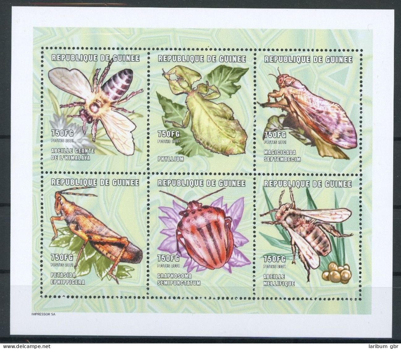 Guinea Klb. 3064-3069 Postfrisch Insekten #JT943 - Guinée (1958-...)