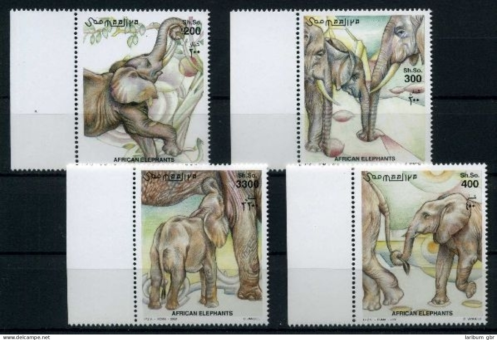 Somalia 855-858 Bogenrand Postfrisch Elefanten #JM210 - Somalie (1960-...)