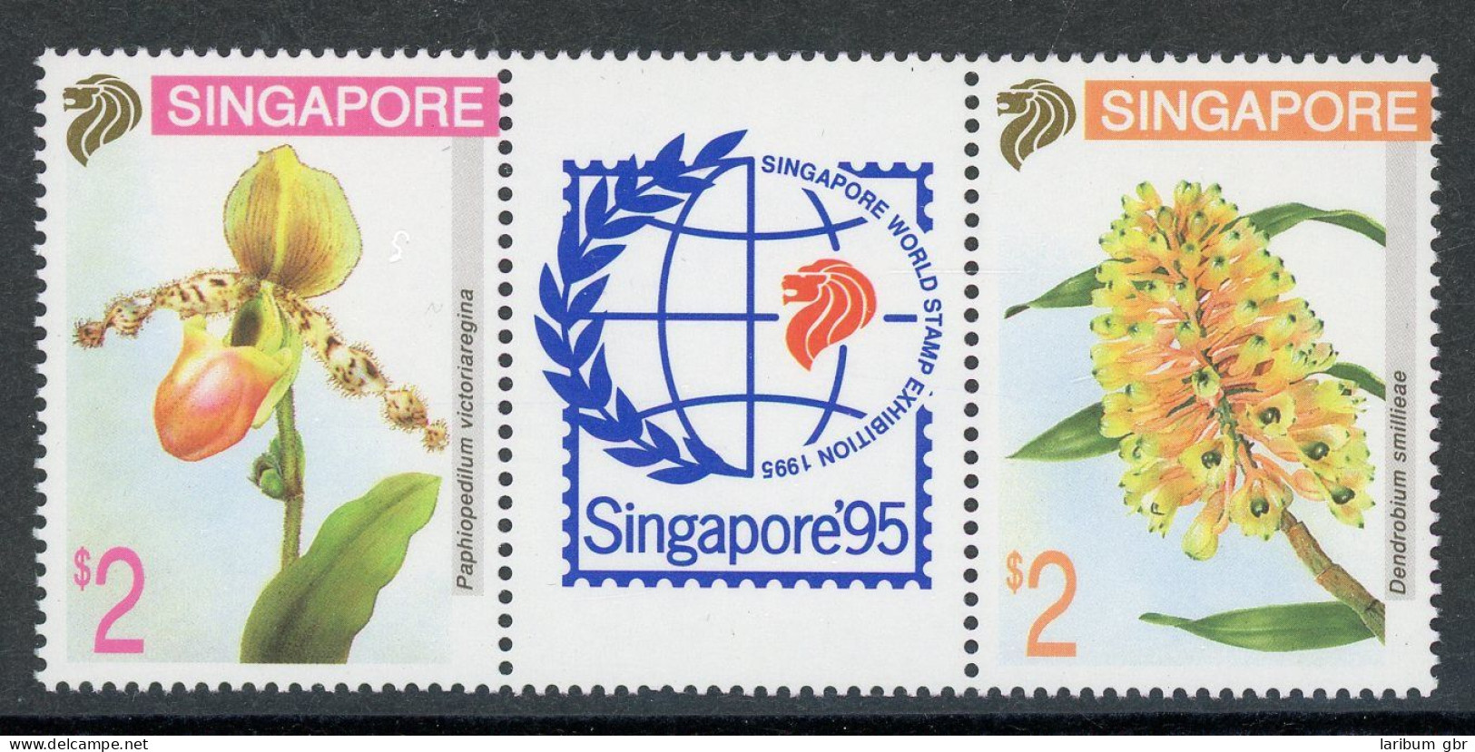 Singapur 718-19 Postfrisch Orchideen #HE757 - Singapur (1959-...)