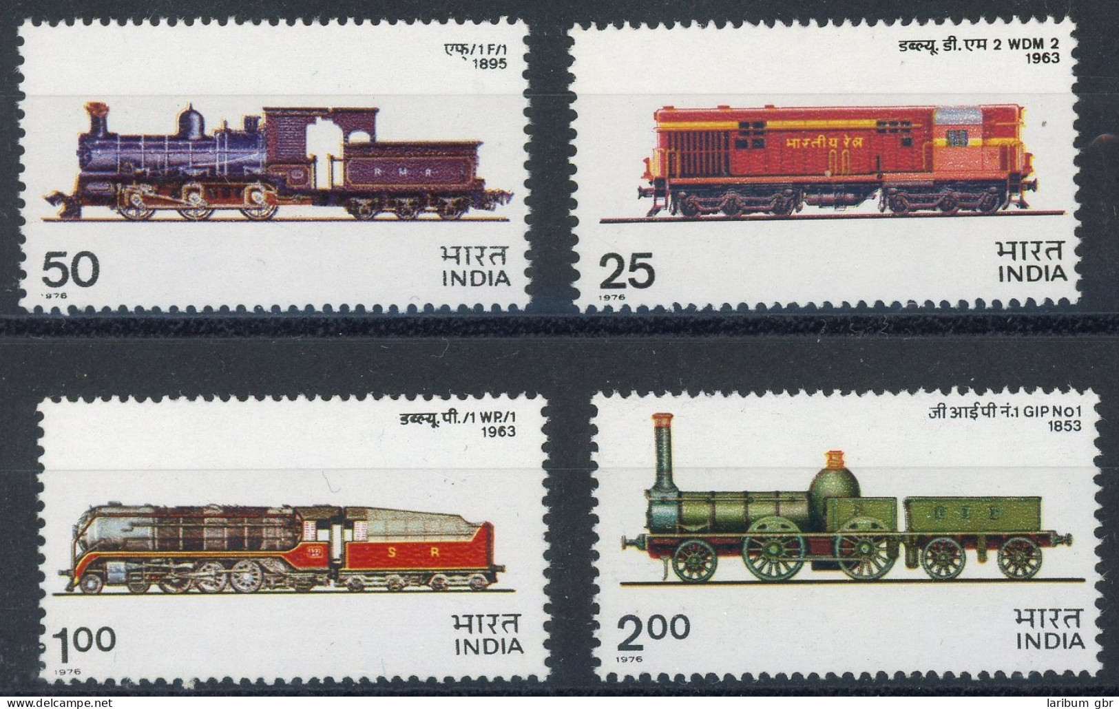 Indien 673-676 Postfrisch Eisenbahn #IX231 - Autres & Non Classés
