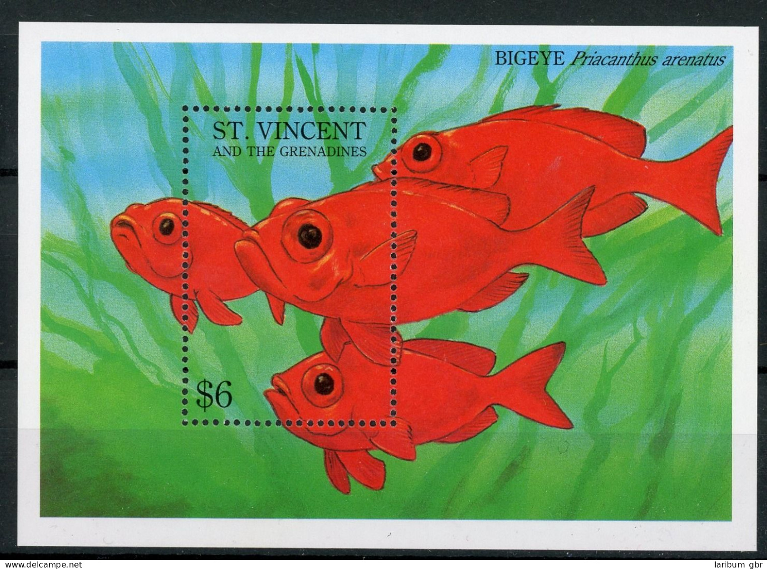 St. Vincent Block 266 Postfrisch Fische #HE843 - St.Vincent Und Die Grenadinen