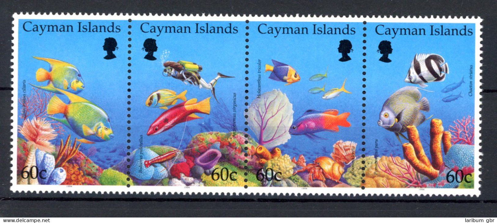Kaimaninseln Block Einzelmarken 698-01 Postfrisch Fische #HE879 - Anguilla (1968-...)