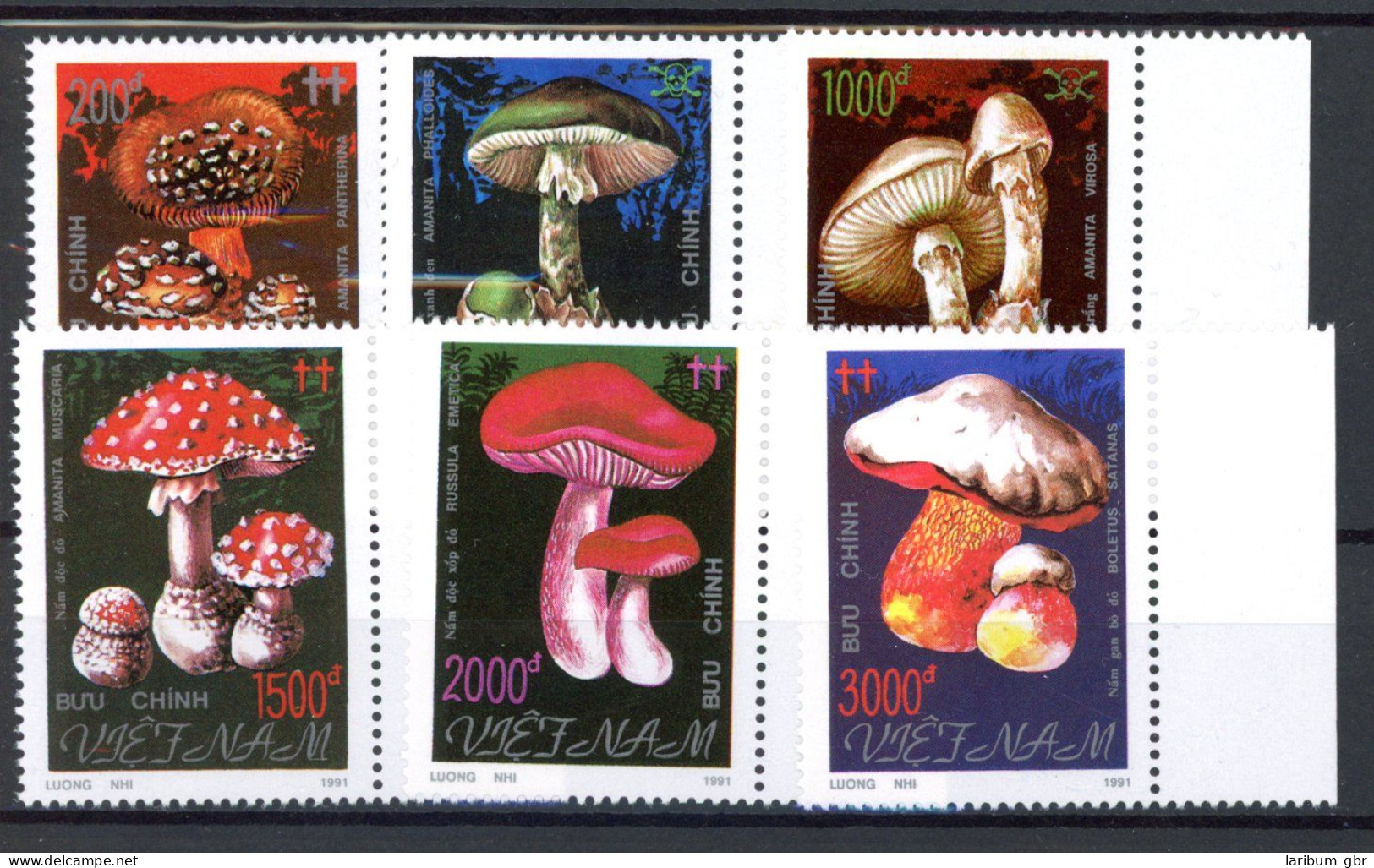 Vietnam 2275-2280 Postfrisch Pilze #JR644 - Viêt-Nam