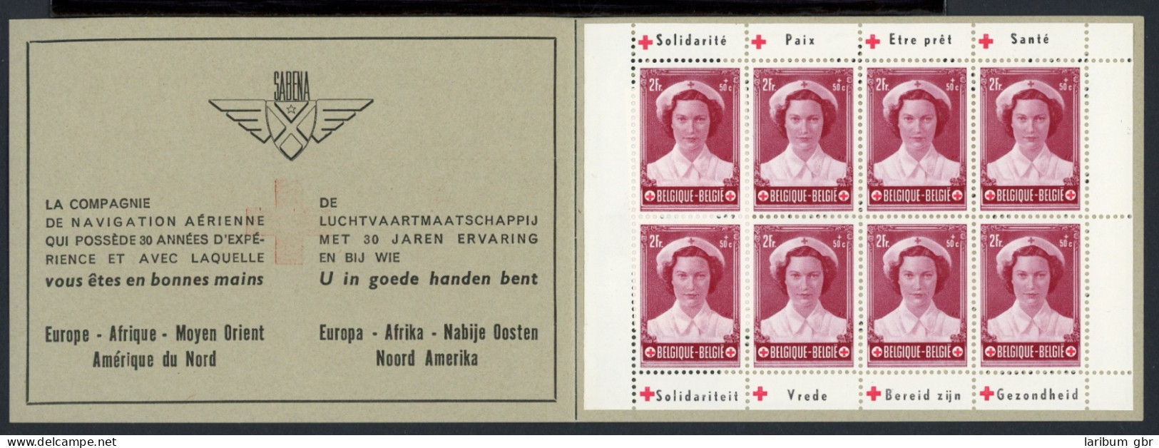Belgien Markenheftchen I Mit 963 Postfrisch Rotes Kreuz #JK258 - Other & Unclassified