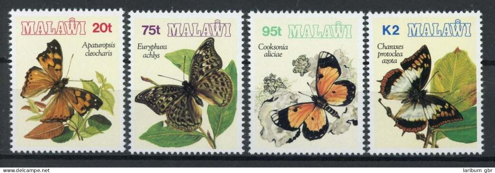 Malawi 617-620 Postfrisch Schmetterling #HF395 - Malawi (1964-...)
