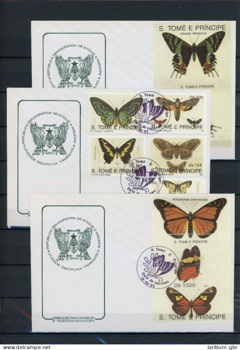 Sao Tomé Principe 1385-1389 Schmetterling Ersttagesbrief/FDC #JW625 - São Tomé Und Príncipe