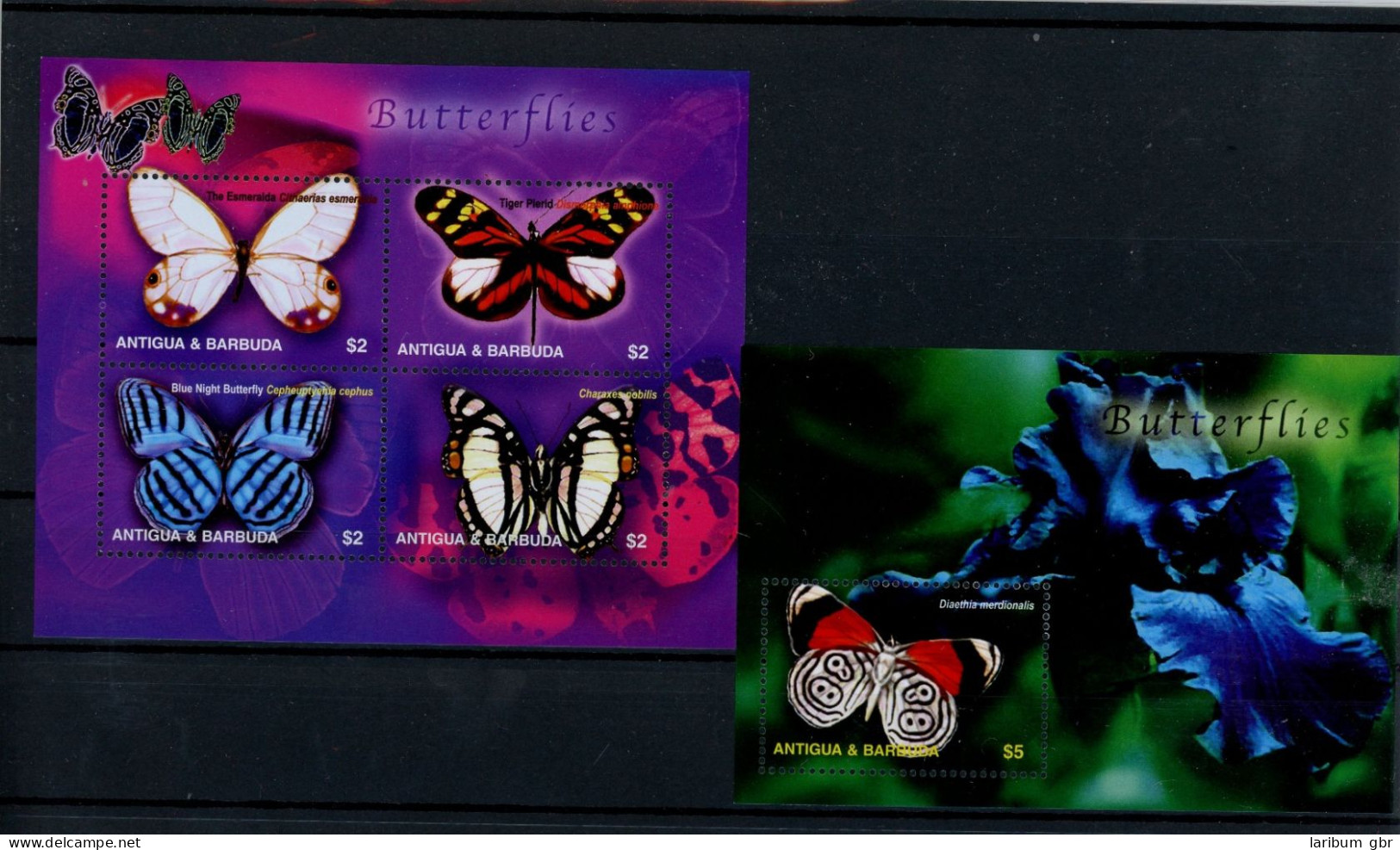 Antigua Barbuda Klb. 3997-4004, Block Postfrisch Schmetterling #JU264 - Antigua And Barbuda (1981-...)